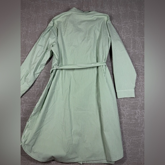 J. Jill Wearever Tie-Waist Button Down Long Sleeve Shirt Dress NWT Size XLP - Picture 6 of 6